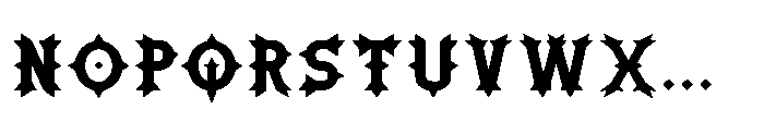 Ironthorn Bold Font LOWERCASE