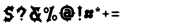 Ironthorn Extra Bold Font OTHER CHARS