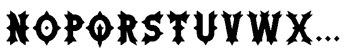 Ironthorn Extra Bold Font UPPERCASE