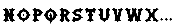 Ironthorn Extra Bold Font LOWERCASE