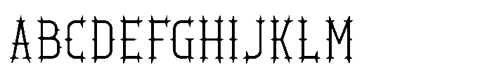 Ironthorn Extra Light Font UPPERCASE