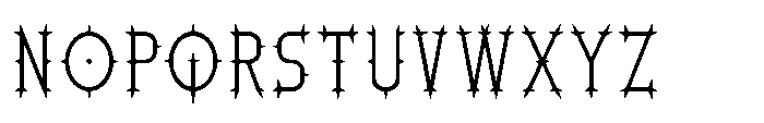 Ironthorn Extra Light Font UPPERCASE
