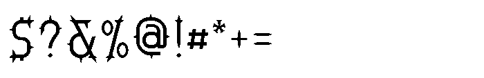 Ironthorn Light Font OTHER CHARS