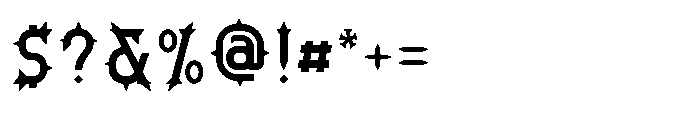 Ironthorn Medium Font OTHER CHARS