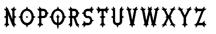 Ironthorn Medium Font UPPERCASE