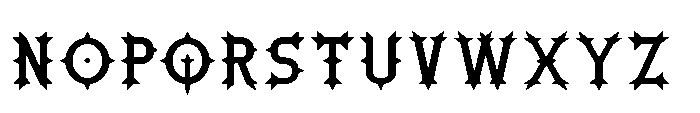Ironthorn Medium Font LOWERCASE