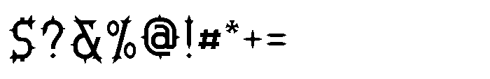 Ironthorn Regular Font OTHER CHARS