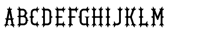 Ironthorn Regular Font UPPERCASE