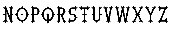 Ironthorn Regular Font UPPERCASE