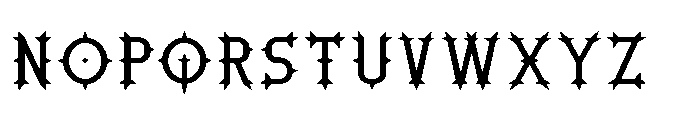 Ironthorn Regular Font LOWERCASE