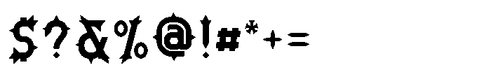 Ironthorn Semi Bold Font OTHER CHARS