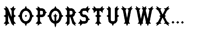 Ironthorn Semi Bold Font UPPERCASE