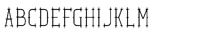 Ironthorn Thin Font UPPERCASE