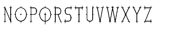 Ironthorn Thin Font UPPERCASE