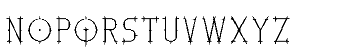Ironthorn Thin Font LOWERCASE