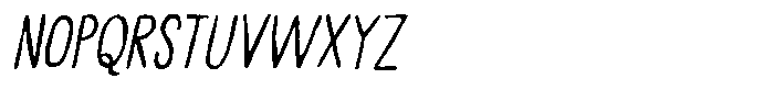 Irritating Noises Italic Font UPPERCASE