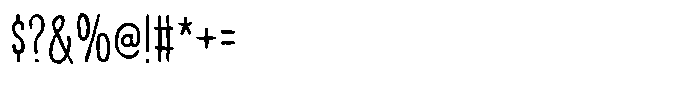 Irritating Noises Regular Font OTHER CHARS