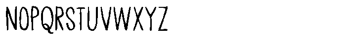 Irritating Noises Regular Font LOWERCASE