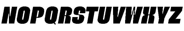 IRLutholdSans ExtraBoldItalic Font UPPERCASE