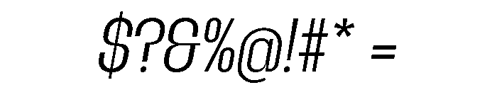IRLutholdSans ExtraLightItalic Font OTHER CHARS