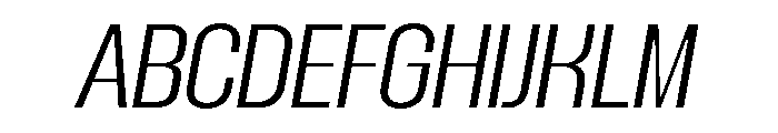 IRLutholdSans ExtraLightItalic Font UPPERCASE