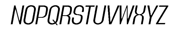 IRLutholdSans ExtraLightItalic Font UPPERCASE