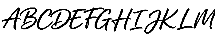Isabella Monroe Regular Font UPPERCASE