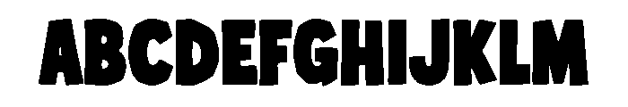 Island Block Font UPPERCASE