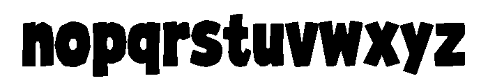 Island Block Font LOWERCASE
