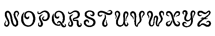 Isocr Regular Font UPPERCASE