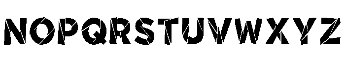 Isometric Regular Font UPPERCASE