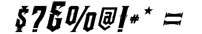 Istarot Italic Font OTHER CHARS