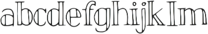Isonving Regular otf (400) Font LOWERCASE