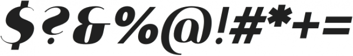 Istanbul Type 900 Bold Italic otf (700) Font OTHER CHARS