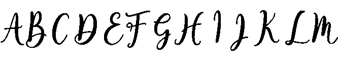isabella script Regular otf (400) Font UPPERCASE