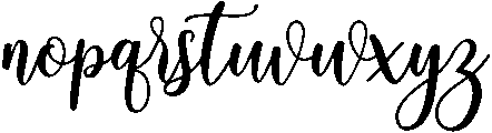 isabella script Regular otf (400) Font LOWERCASE
