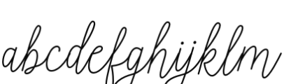 Isabella Script Monoline Font LOWERCASE