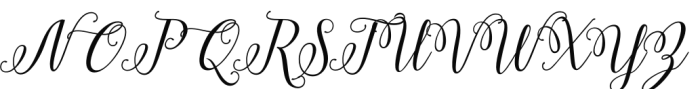 Isabella Script Regular Font UPPERCASE