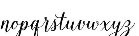 Isabella Script Regular Font LOWERCASE