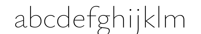 Isabella Sans ExtraLight Font LOWERCASE
