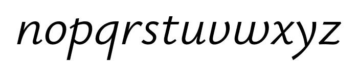 Isabella Sans Medium Italic Font LOWERCASE