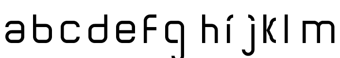 Isolinear Regular Font LOWERCASE