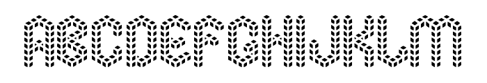 Isometric Love Font LOWERCASE