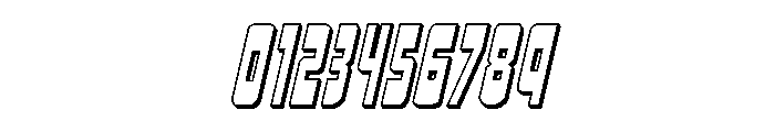 Isomorph 3D Italic Font OTHER CHARS