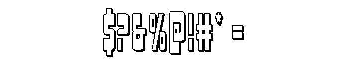 Isomorph 3D Font OTHER CHARS