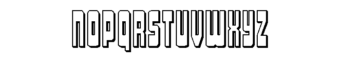 Isomorph 3D Font LOWERCASE