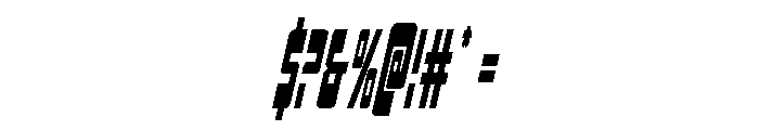Isomorph Condensed Italic Font OTHER CHARS