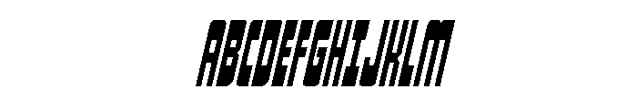 Isomorph Condensed Italic Font UPPERCASE