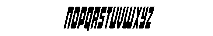 Isomorph Condensed Italic Font UPPERCASE