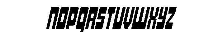 Isomorph Expanded Italic Font LOWERCASE